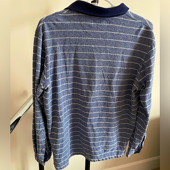 VINTAGE U.S POLO ASSN STRIPED COLLARD LONG SLEEVE - Picture 4 of 5